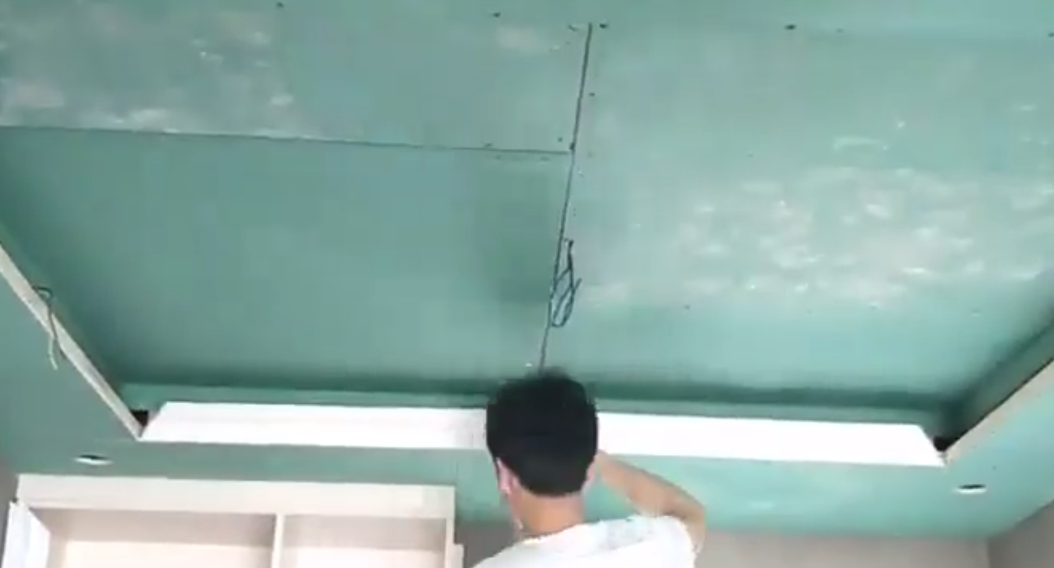石膏線吊頂安裝方法